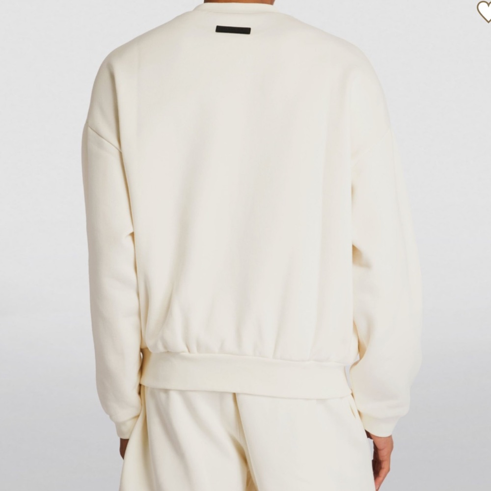 Fear Of God Essentials Cloud Dancer Crew Neck Sweatshirt Men’s L NWT - Picture 3 of 9